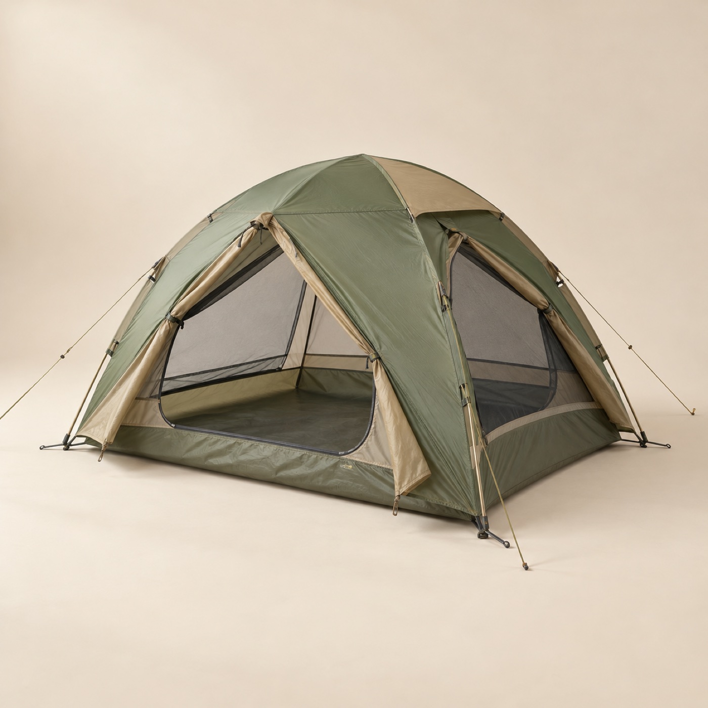 Hollow Ridge 2 tent in sage green with tan rainfly accents